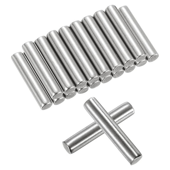 Uxcell 25 Pcs 4mm x 20mm Shelf Pins, Shelf Pegs Shelf Dowel Pins, Adjustable Shelf Support Pins Fasten Elements Stainless Steel Silver(0.15 x 0.78 inch)