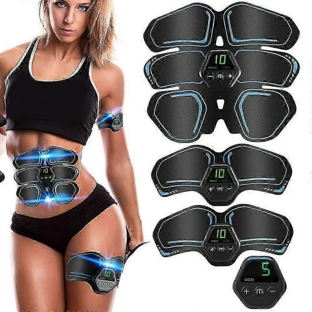 PIAO Muscle Toner Abdominal Toning Belt ABS Toner Body Muscle Trainer Wireless Portable Unisex Fitness Training Gear for Abdomen/Arm/Leg Training Home