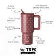 thumbnail image 2 of Simple Modern 30 fl oz Insulated Stainless Steel Trek Tumbler with Folding Straw Lid|Mauve Meadow, 2 of 6