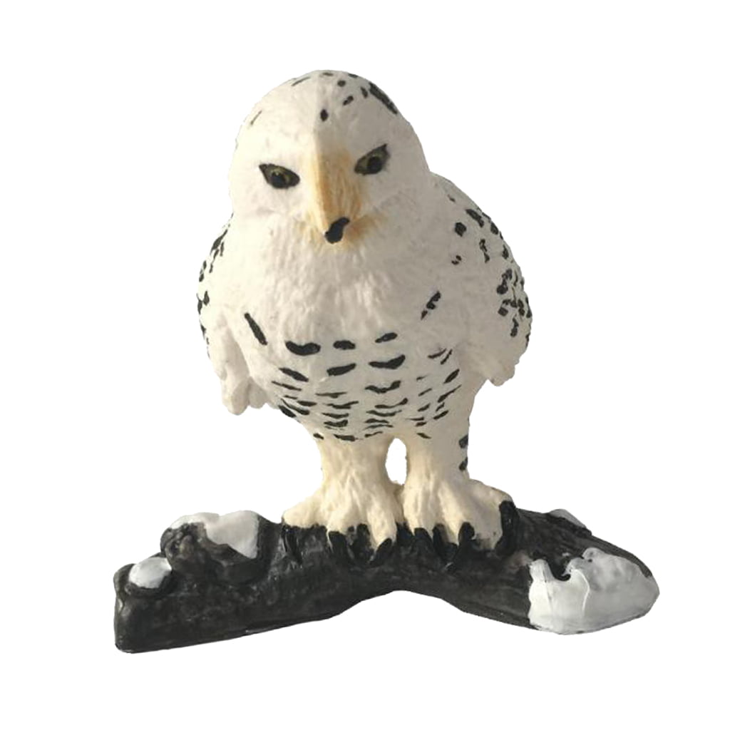 1Pc Cute Realistic Hedwig Owl Toy Mini Simulation Model Christmas Gifts 