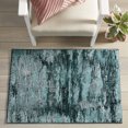 thumbnail image 2 of Better Homes & Gardens High Low Teal Abstract Area Rug, 30"x46", 2 of 6