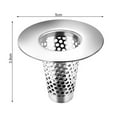thumbnail image 5 of Pebbuoy Stainless Steel Fliter Rust-Free Bathroom Strainer Taper Hair Catcher Filter for 1.3-1.6'' Bathtub Sink Drain, 5 of 7