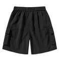thumbnail image 4 of Yuyuzo Shorts Cargo pour Hommes à Taille Élastique, Couleur Unie, Randonnée en Plein Air, Été, Plage, Voyage, Shorts avec Poches, 4 of 4