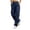 *Navy, variant on VBVC Women's Button Elastic Waist Cargo Pants , Casual Straight Leg Streetwear Trousers For Women , Ladies' Loose Fit Utility Joggers with Pockets, Army Green , S-2XL