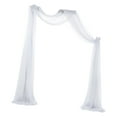 thumbnail image 1 of Boda Draping Arbor Drapery Reutilizable Party Telón de fondo Paneles 70x550cm 6 Yard para cumpleaños Escaleras Fiestas tejado Recepción 1x blanco Yotijar cortina de arco de boda, 1 of 10