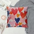 thumbnail image 2 of Awypu Valentines Day Love Heart Throw Pillows Cover Pink Valentine's Pillow Covers Mothers Day Wedding Decorative Pillow Case Gift for Girls Women Outdoor Bedroom Couch Sofa Decor, 2 of 5