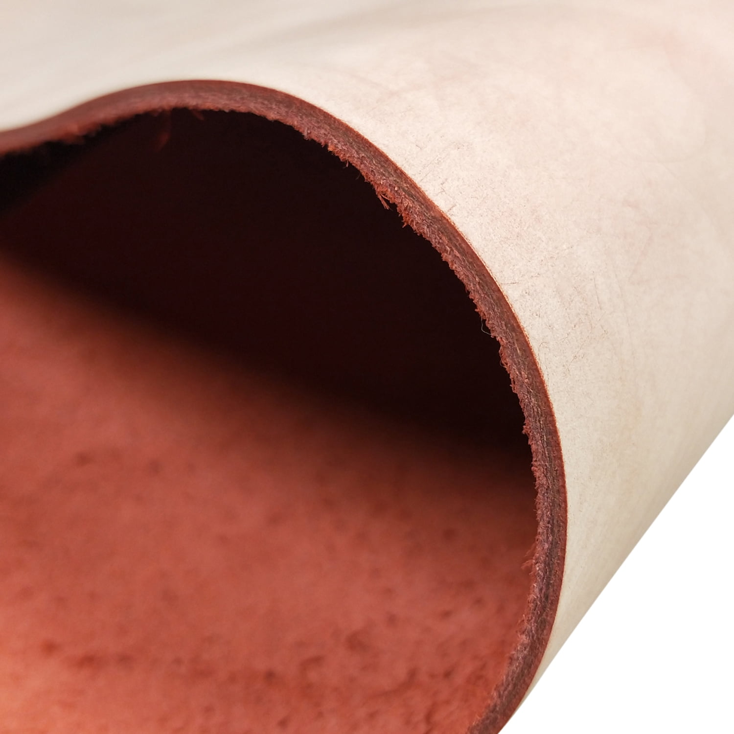 Fog Waxed Leather Cowhide Pieces for DIY Craft Hobby Workshop in Red 5/6 OZ 1.8MM