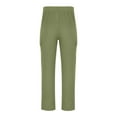 thumbnail image 5 of YLSDY Fashion Men Summer Cotton Linen Pants Splicing Hip Hop Pants Elastic Waist Drawstring Wide Leg Yoga Beach Trousers Army Green XXXL, 5 of 6