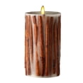thumbnail image 1 of Raz Imports Vela en rama de canela con llama móvil de 3.5 x 7 pulgadas, acento de iluminación sin llama y fuente de luz parpadeante decorativa con pilas con temporizador, velas falsas para sala de est, 1 of 1