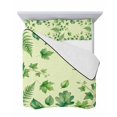 thumbnail image 7 of Quilts Full Size Bedding Set, Spring Botanical Lightweight Quilted Comforter, Green Ivy Ferns Oak Leaves Yellow Soft Reversible Bedspread Coverlet with Pillow Covers for All Season, 78" x 90", 7 of 7