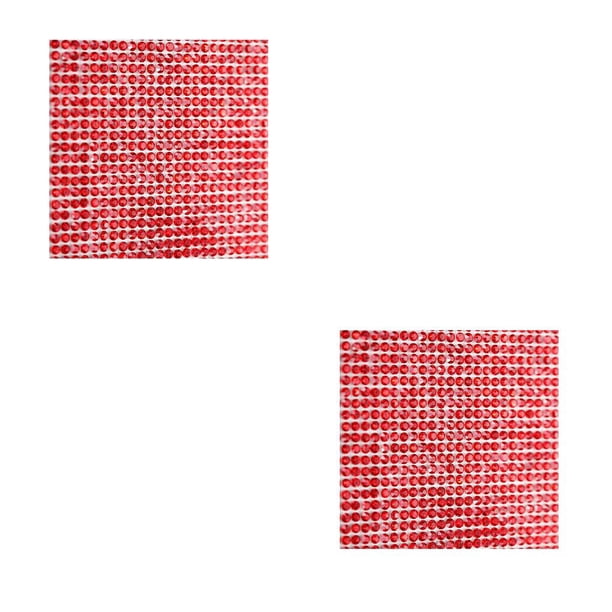 Naiovety Crystal Rhinestone Ribbon Glass Drill Mesh Sticker Exquisitos artículos para el hogar para el teléfono del automóvil rojo 8 cinta de Type1 NO1