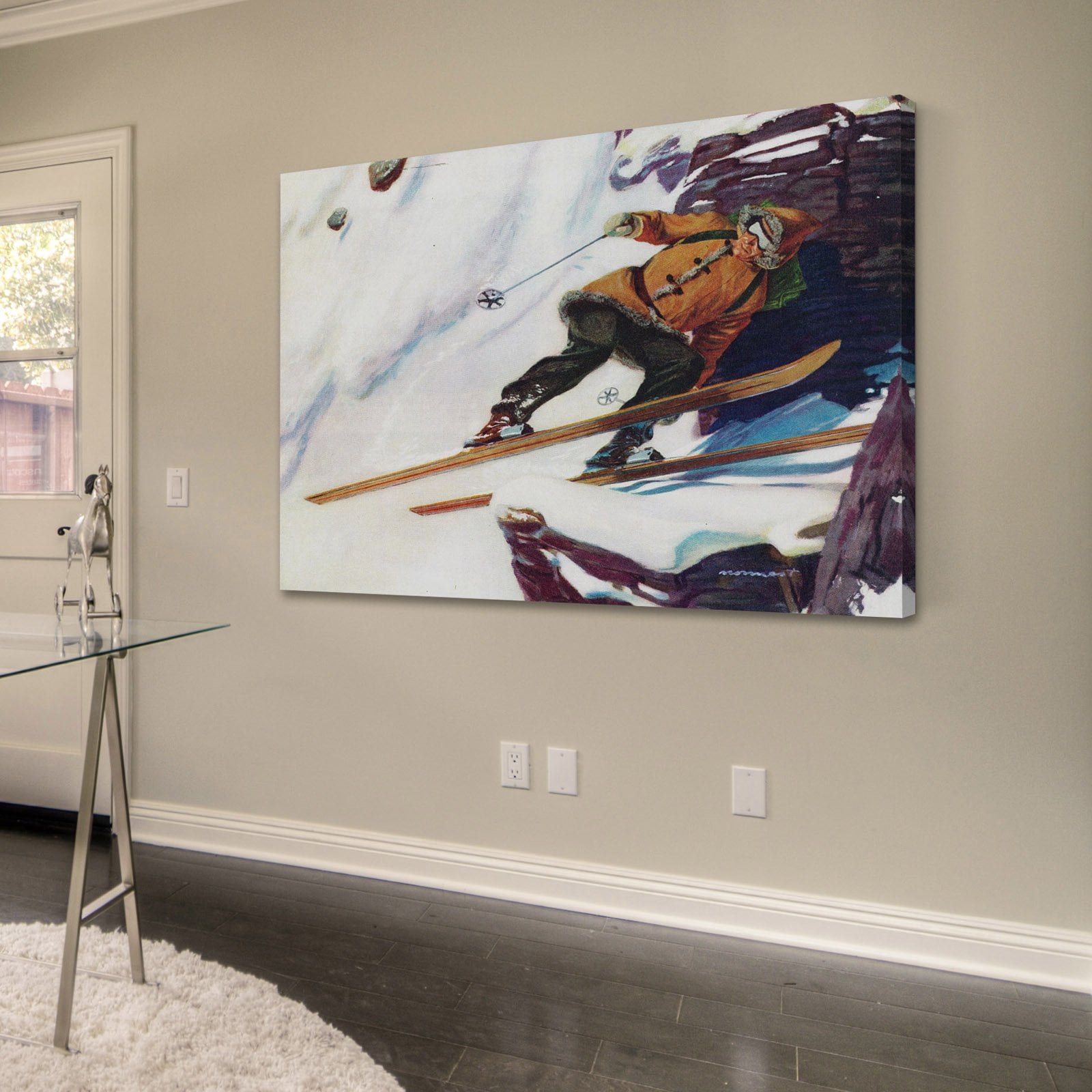 "Avalanche Rider" Painting Print on Wrapped Canvas