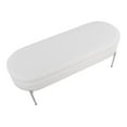 thumbnail image 7 of Lumisource Chloe Contemporary Storage Bench With Chrome Finish BC-CHLOE STOR W, 7 of 7