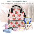 thumbnail image 5 of Fuzoiu Hand Drawn Watermelon Print Diaper Bag Backpack,Baby Essentials Travel Tote,Multi function Waterproof Diaper Bag, Travel Essentials Baby Bag - Unisex, 5 of 6