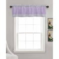 thumbnail image 3 of Purple Silver Stripes Kitchen Valances for Windows Farmhouse Linen Window Valance Curtain for Living Room Window Treatment Modern Ombre Abstract Aesthetic Valance Rod Pocket Topper, 54 x 18 Inch, 3 of 6