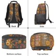 thumbnail image 6 of Yuyamidu Highland Cow Kids Backpack for Girls 7-12, Floral Print School Backpack with Side Bottle Pockets, Cute Bookbag for Elementary & Middle School, 6 of 7