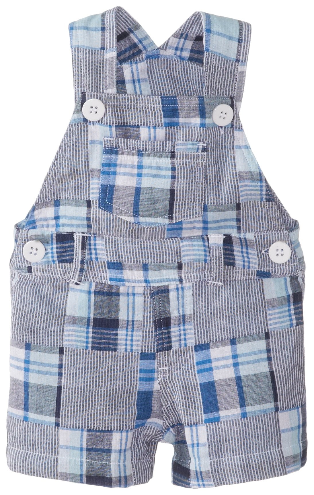 baby boy plaid overalls