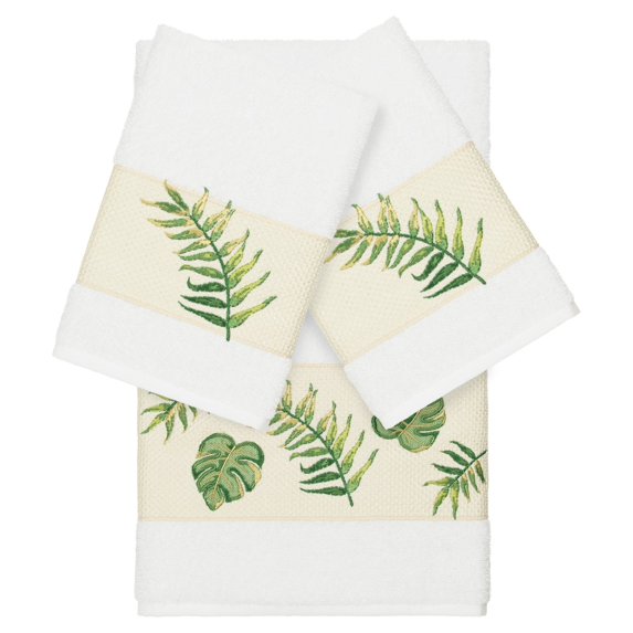 Linum Home Textiles Zoe Embellished Turkish Cotton Towel Set