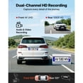 thumbnail image 2 of KFFKFF Dual Dash Cam with 4K Front and 1080P Rear, 32 GB Card Included, Built-in GPS, G-Sensor, 129° Front & 125° Rear View, 3.18" Screen, Loop Recording, and Parking Mode, 2 of 9