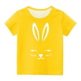 thumbnail image 4 of 3-14 Years Easter Shirts for Girls Boys,Cute Toddler Rabbit Shirt,Casual Summer Round Neck Happy Easter Short Sleeve Tee Tops Pullover ,Toddler Easter Bunny Shirts, 4 of 6