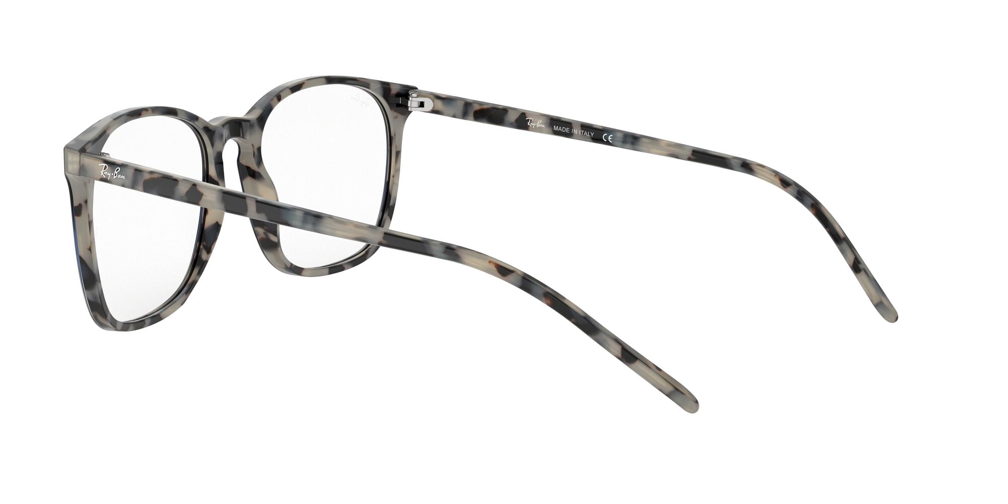 Ray-Ban RB5387 Optics Glasses, Prescription Eyeglasses with Case, Demo Lens/Blue Gradient Havana Beige, Size 54