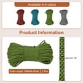 thumbnail image 2 of Uxcell Paracord, Parachutes Cord Spool Survival Strong Rope String for Camping Hiking Fish Green/Black, 2 of 7