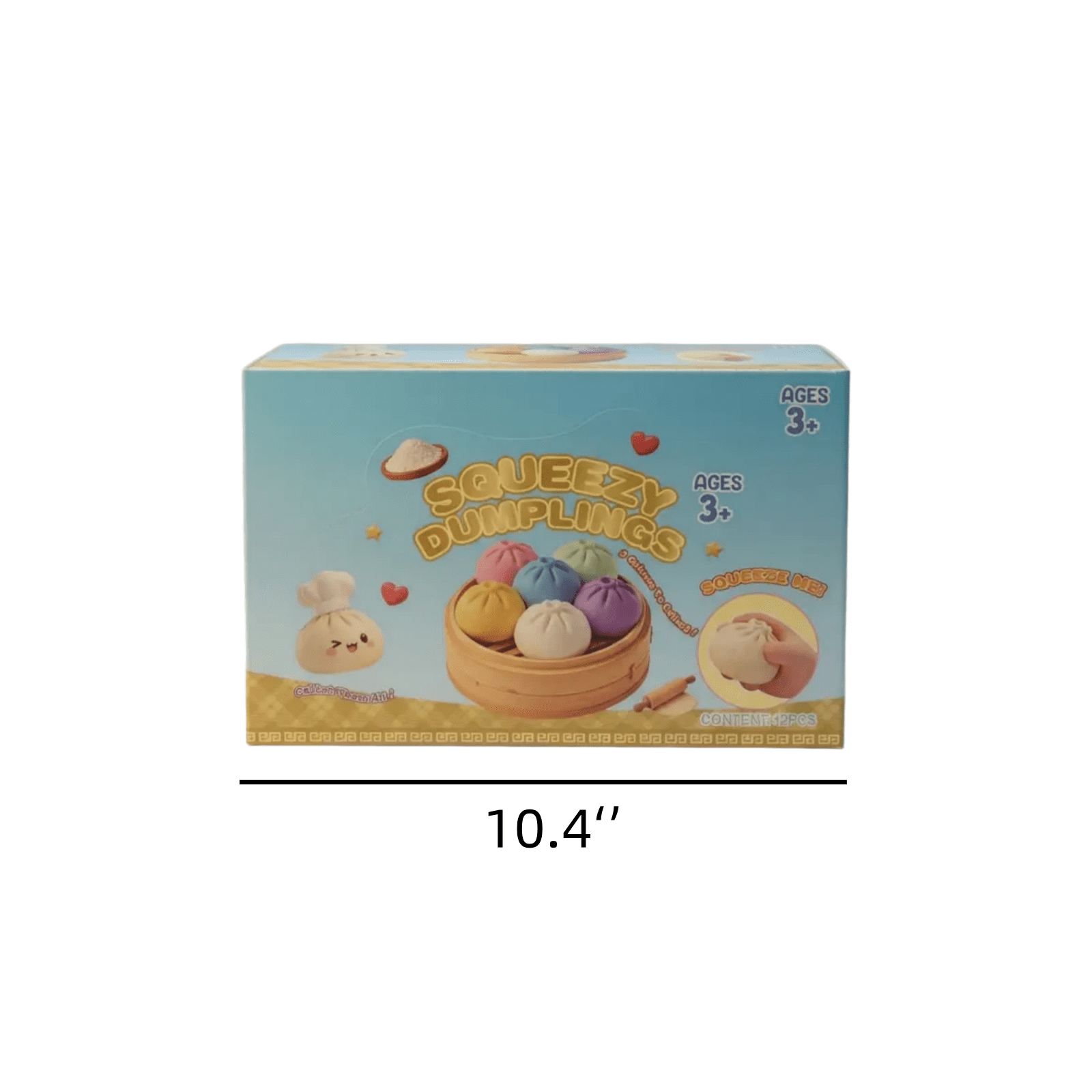 Mini Dumpling Squeeze, Each Set Includes Colorful Squeeze Toys with a Classic Round Shape, Soft and Slow-Rising, Help Relieve Stress and Bring Fun 12PCS