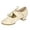 Beige, variant on Women Middle Heels Professional Ladies Dance Shoes Elegant Design Suitable For Dancing Prom Ballroom Latin And Ballet Various Dance Scenes ,Us Size:7.5