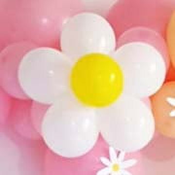 Way To Celebrate Daisy Balloon Party Decoration Kits, Latex, 24 Count