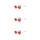 thumbnail image 3 of Sonducket Impresionantes gafas de sol en forma de corazón de PVC con lente Tac Accesorio de moda Gafas de sol en forma de corazón rojo Type1 NO1, 3 of 6