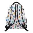 thumbnail image 2 of FUIALDOLG Diverse Paw Print Designs School Bag with Multi-Pocket, Lightweight Durable 17 Inch Bookbag for Daily Use Travel, 2 of 10