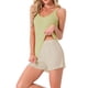thumbnail image 4 of INSPIRAR CHIC Ropa de descanso para mujeres sin mangas, blusa suave de cuello en U, camisetas de dormir casuales XL Verde, 4 of 6