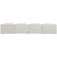 thumbnail image 3 of Meridian Furniture Canapé Modulaire en Lin Durable Crème Cube, 3 of 3
