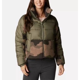 Columbia White Out II Giacca Piumino Donna Con Cappuccio – Omni-Heat – Grigio Camo Taglia Large - 5
