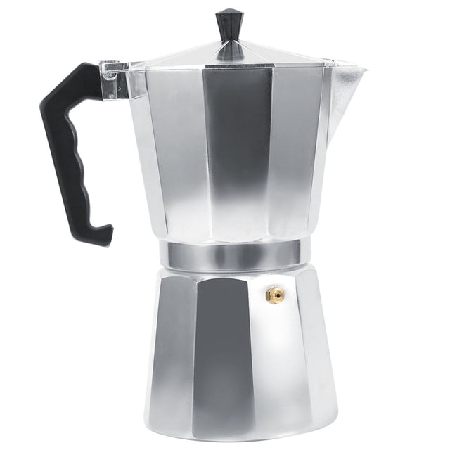 Cafetera italiana de aluminio tipo moka Nikou 600 ml 12 tazas