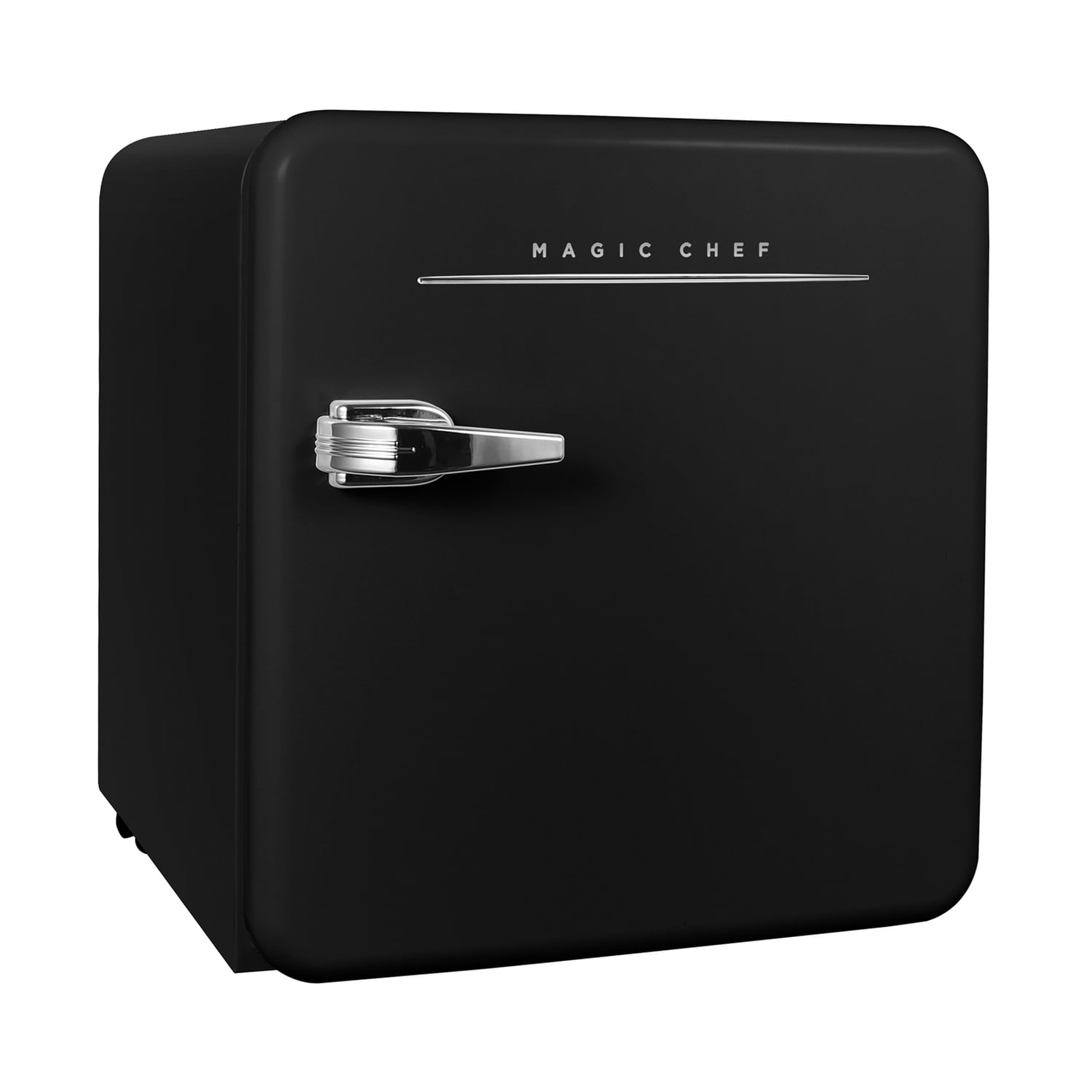 Magic Chef 0.7-cu. ft. 700-Watt Retro Countertop Microwave and 1.6-cu. ft. Energy-Star Certified Retro Mini Fridge Kit, Black