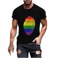 thumbnail image 2 of T-shirt à Manches Courtes Imprimé pour Hommes Col Rond Mode Décontractée Manches Courtes, 2 of 5
