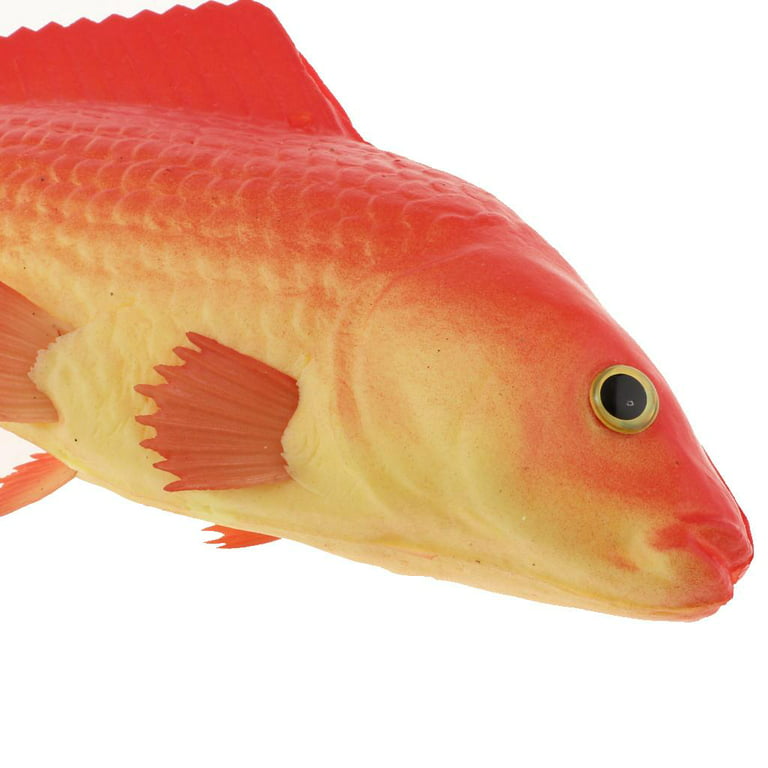 3D PU Simulated Animal Fish Red Carp Realistic Fish Model Crafts Kids Toy  Kitchen Decor 