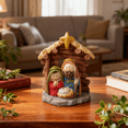 thumbnail image 2 of 2.3*2.9 Inch Nativity Figurines,Manger for Nativity Scene Indoor Christmas Table Top Decorations for Home,Resin Holy Family Statue Holiday Tabletop Centerpiece Mantel Shelf Decor Gifts, 2 of 10
