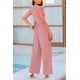 thumbnail image 2 of Enterizo PRETTYGARDEN Rosa Empolvado con Volantes y Mangas Cortas XXL, 2 of 6