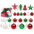 thumbnail image 2 of Juego de adornos de bolas navideñas inastillables, paquete de regalo para decoración de árboles de Navidad (45 piezas), 2 of 5