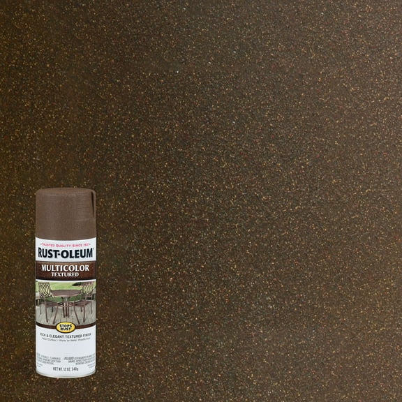 Autumn Brown, Rust-Oleum Stops Rust Textured Protective Enamel Spray Paint, 12 oz, 6 Pack
