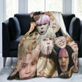 thumbnail image 2 of Blanket Jimin Collage Soft and Comfortable Warm Fleece Throw Blankets Yoga Blankets Beach Blanket Picnic Blankets Gift for Dorm room office decor Sofa Bed Camping Travel All Season, 2 of 6