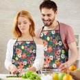 thumbnail image 5 of Pioneer Flower Floral Print Pattern Apron-Garden Aprons for Women with Pockets-Cotton Linen Waterproof Kitchen Cooking Gardening Aprons Adjustable for Kitchen,Cooking,BBQ and Salon 33x27 Inch, 5 of 7