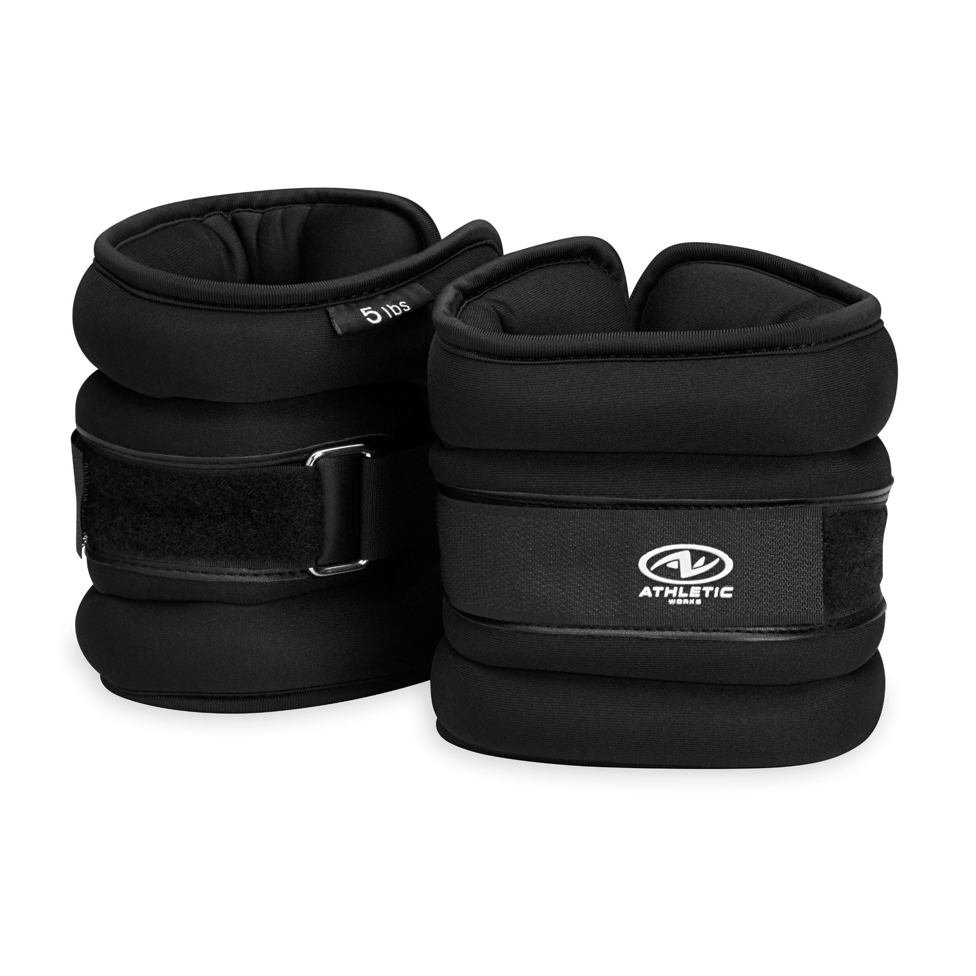 Athletic Works Adjustable Ankle and Wrist Weights, 5-Pound Pair
