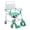 Green, variant on Soaids 4-in-1 Bedside Commode Chair with Wheels, Rolling Shower Chair for Seniors, Disabled & Adults, Over Toilet Seat, Flip-Up Arms, 350 lb Capacity
