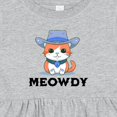 thumbnail image 4 of Inktastic Cowboy Cat Meowdy Girls Baby Dress, 4 of 5