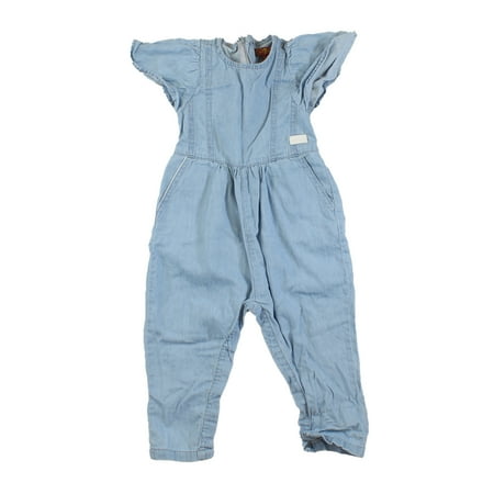 

Pre-owned 7 for all Mankind Girls Light Blue Romper size: 18 Months