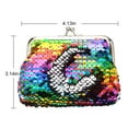 thumbnail image 2 of Coin Purse Portable Sequins Mini Coin Wallet Earphone Storage Bag Change Purse, 2 of 6