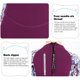 thumbnail image 2 of Soidarity DIVE SAIL Neopreno Manga corta Pantalones cortos Traje de neopreno Rash Guards Niñas Surf UPF 50 Protección solar Niños Snorkel Trajes Deportes acuáticos Púrpura S Soidarity OD003676-01, 2 of 6